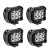 Beamcorn  4 Inch 18W Led Spot Work Light Led Light Pod Off Road Lights Led Fog Light Truck Lights Driving Lights Waterproof for 4WD SUV ATV JEEP Trucks Boat 12V 24V, 2 Years Warranty,4 of Pack