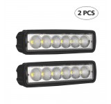 Pair 6 inch Led Light Bar Truck Trailer Tail Light Flush Mount Flood Led Bar light-Driving Lights-Off road lights